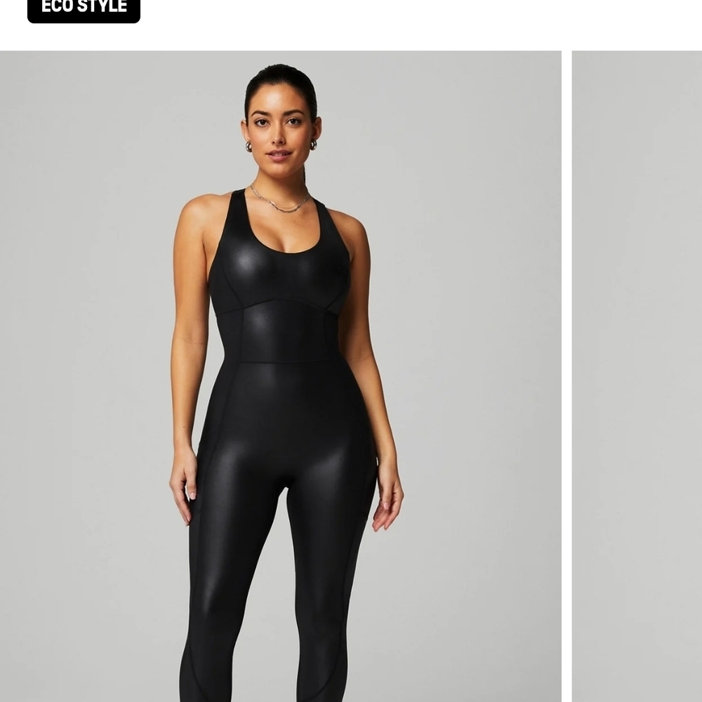 Sleek Black Eco Style Bodysuit